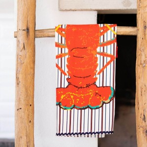 LRS Tea Towel - Lobster Stripe