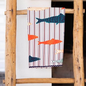 LRS Tea Towel - Sardine Stripe