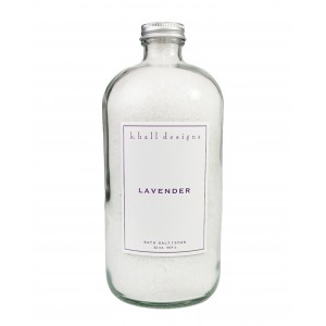 K. Hall Designs Lavender 32oz Bath Soak 