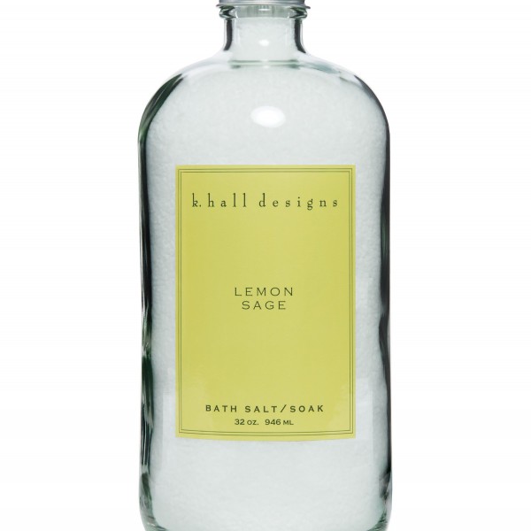 K. Hall Designs Lemon Sage 32oz Bath Soak 