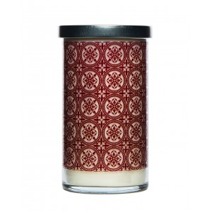 K. Hall Designs Pomegranate Screen Printed Candle 22oz/623g 