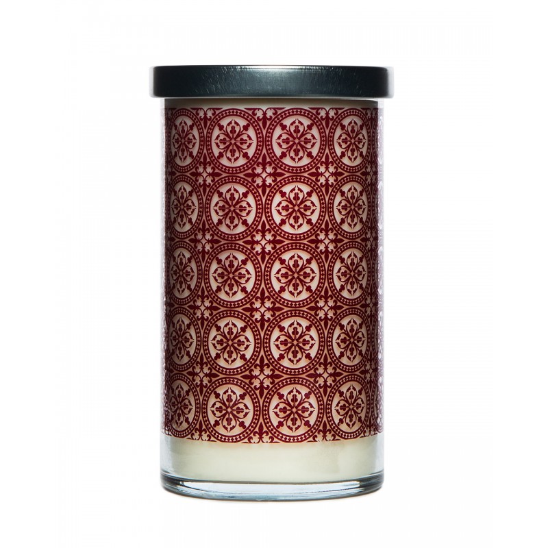 K. Hall Designs Pomegranate Screen Printed Candle 22oz/623g 
