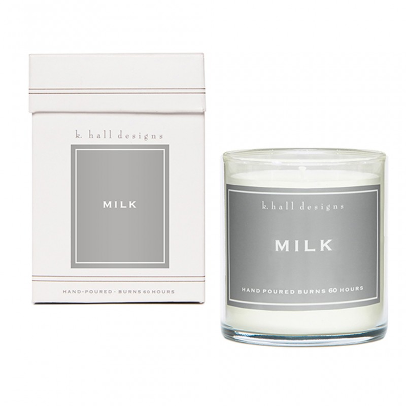 K. Hall Designs Milk 60 Hour Jar Candle 
