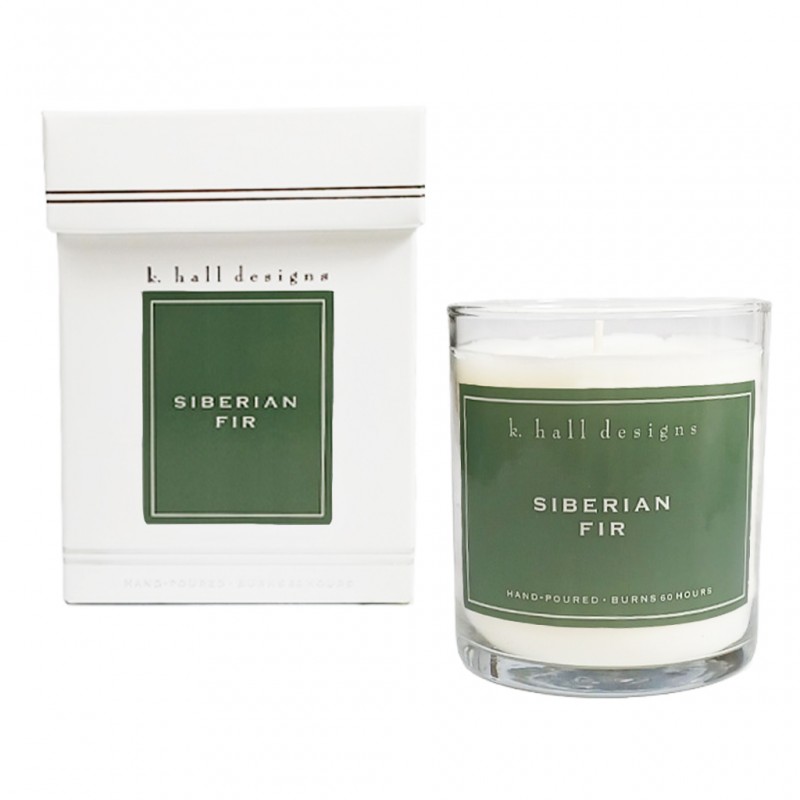 K. Hall Designs Siberian Fir 60 Hour Jar Candle 
