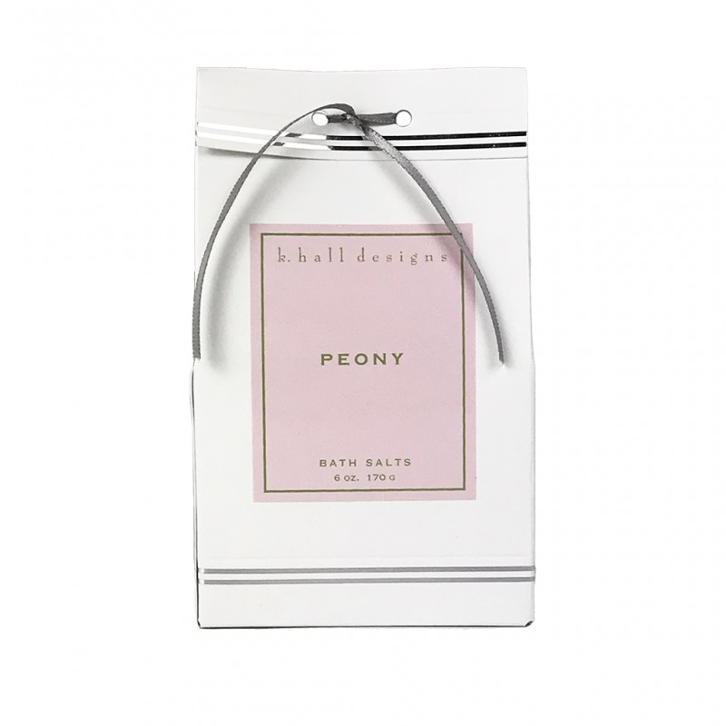 K. Hall Designs Peony 6oz Bath Salts