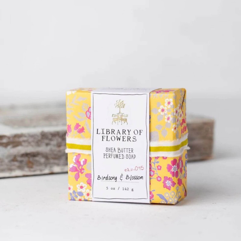 Library of Flowers Yellow Pink Roses Soap