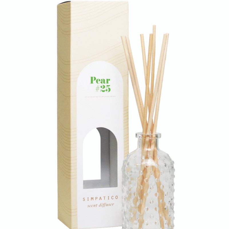 Simpatico Pear #25 Hobnail Glass Diffuser Set Simpatico Pear #25 Hobnail Glass Diffuser Set