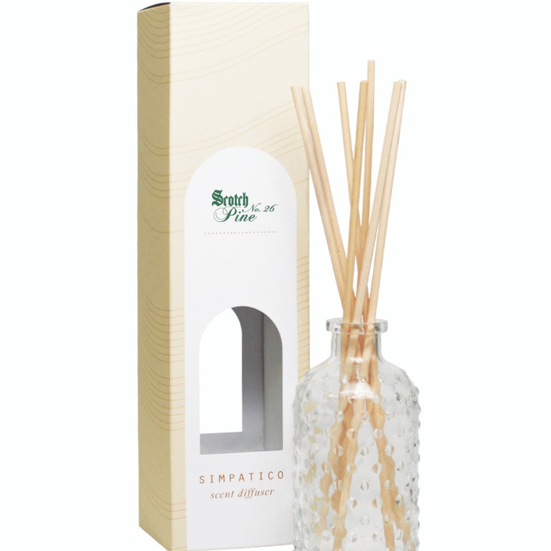 Simpatico Scotch Pine #26 Hobnail Glass Diffuser Set Simpatico Scotch Pine #26 Hobnail Glass Diffuser Set