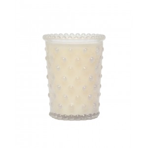 Simpatico Hobnail Votive White Flower