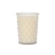 Simpatico Hobnail Votive White Flower