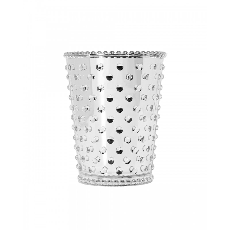 Simpatico Hobnail Votive Chrome Vanilla Bean 