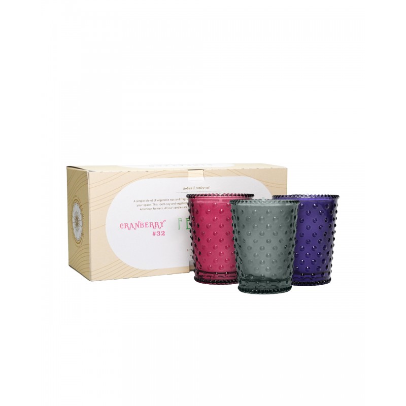 Simpatico Hobnail Votive Set Fall