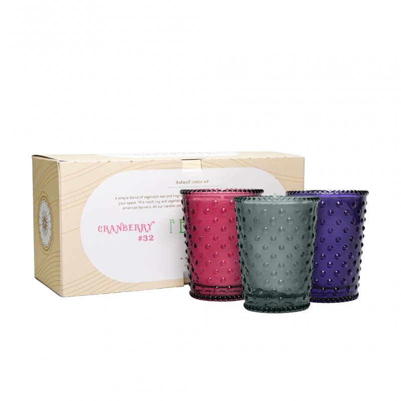 Simpatico Hobnail Votive Set Fall
