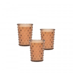 Simpatico Hobnail Votive Chestnut