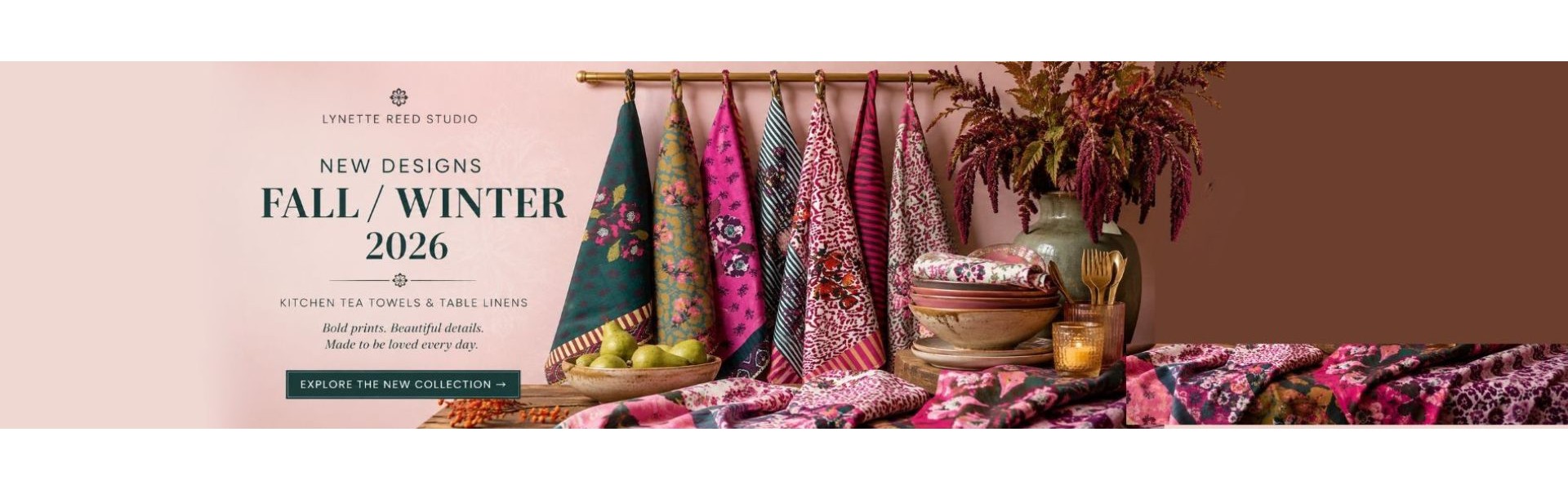 Lynette Reed Studio Kitchen Linens