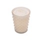 Simpatico White Flower #42 Hobnail Glass Candle Simpatico White Flower #42 Hobnail Glass Candle