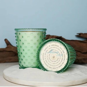 Simpatico Marine #91 Hobnail Glass Candle 