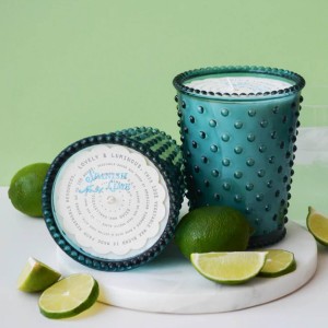 Simpatico Spanish Lime #14 Hobnail Glass Candle