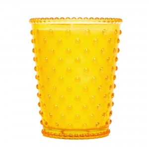 Simpatico Meyer lemon #97 Hobnail Glass Candle 