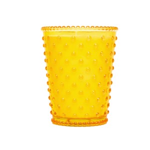 Simpatico Meyer lemon #97 Hobnail Glass Candle 