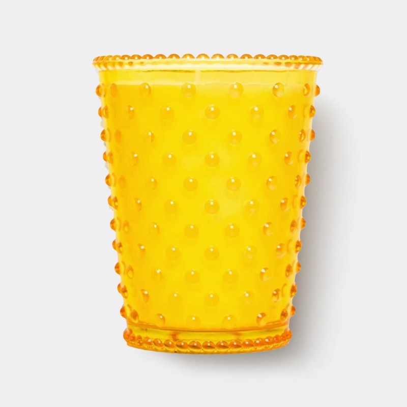 Simpatico Meyer lemon #97 Hobnail Glass Candle 