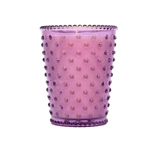 Simpatico Lilac #41 Hobnail Glass Candle 