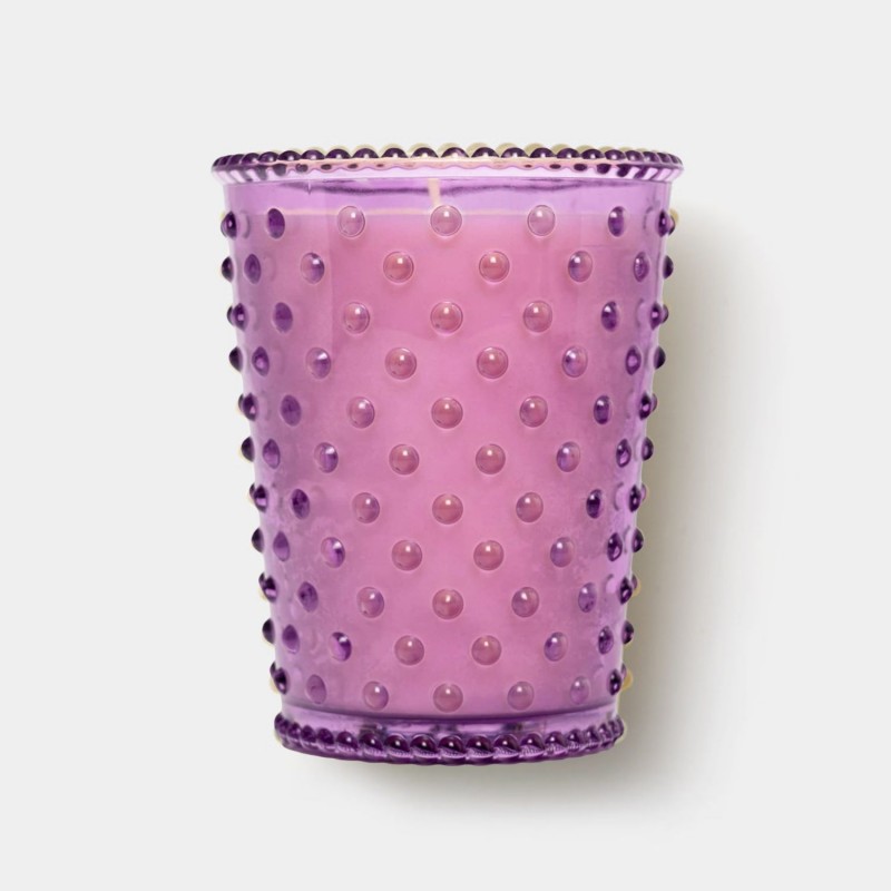 Simpatico Lilac #41 Hobnail Glass Candle 