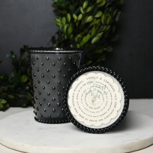 Simpatico Forest Night #27 Hobnail Glass Candle