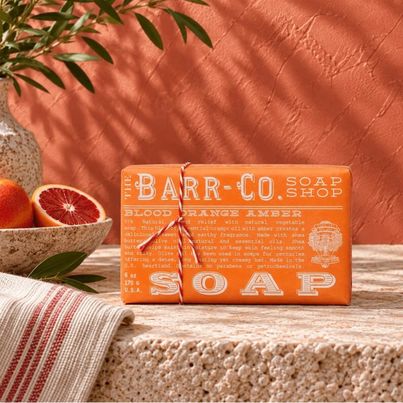 Barr-Co Soap Shop Bar Soap Blood Orange Amber