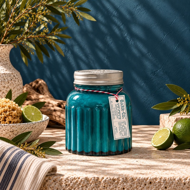 Barr-Co Soap Shop Apothecary Candle Spanish Lime