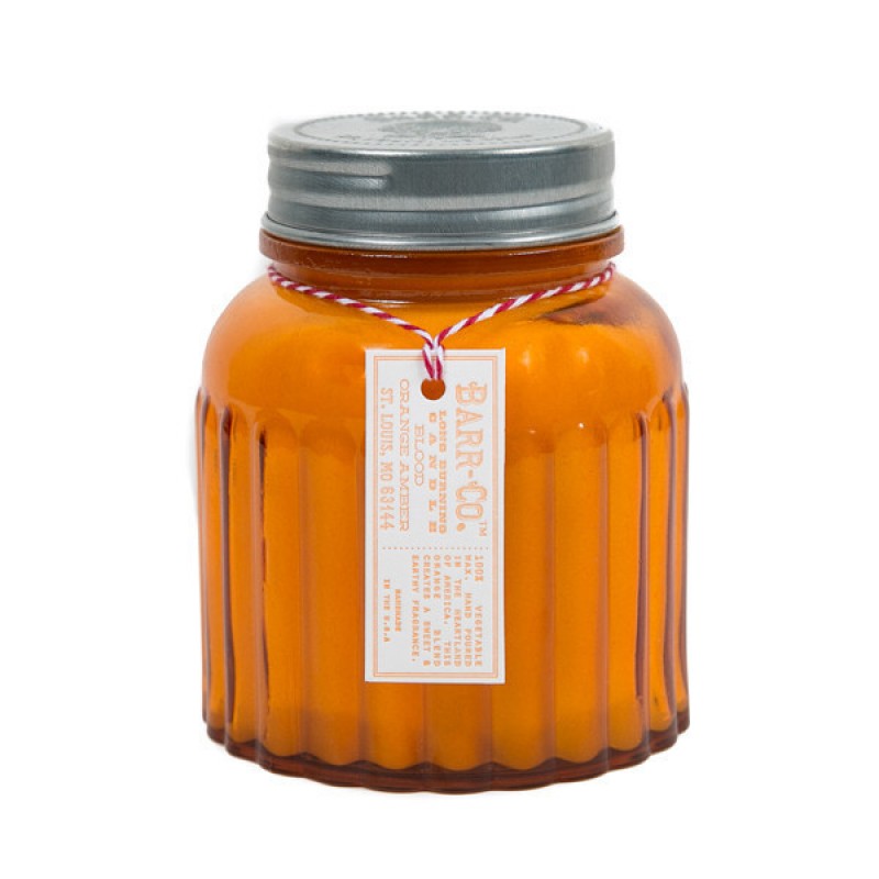 Barr-Co Soap Shop Apothecary Candle Blood Orange Amber Barr-Co Soap Shop Apothecary Candle Blood Orange Amber