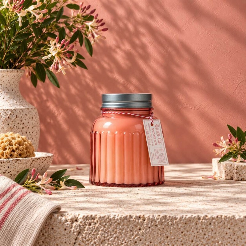 Barr-Co Soap Shop Apothecary Candle Honeysuckle