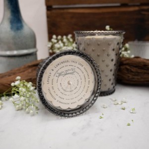 Simpatico Kashmir #67 Hobnail Glass Candle 