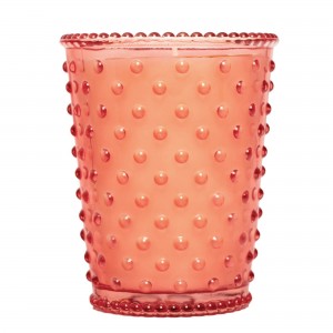 Simpatico Watermelon #04 Hobnail Glass Candle 