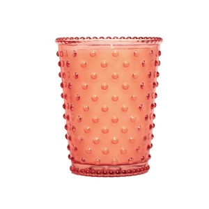 Simpatico Watermelon #04 Hobnail Glass Candle 