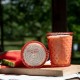 Simpatico Watermelon #04 Hobnail Glass Candle Simpatico Watermelon #04 Hobnail Glass Candle