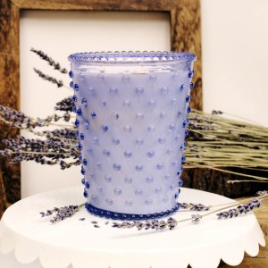 Simpatico Lavender #64 Hobnail Glass Candle 
