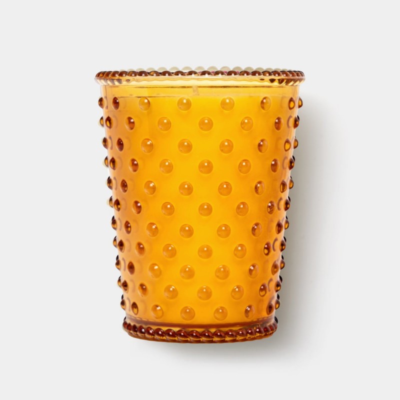 Simpatico Cedarwood Bonfire #13 Hobnail Glass Candle 