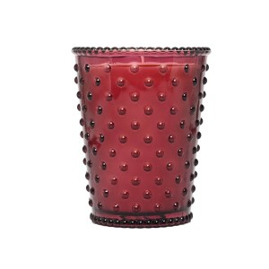 Simpatico Cranberry #32 Hobnail Glass Candle 