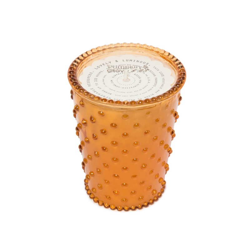 Simpatico Pumpkin & Clove #28 Hobnail Glass Candle Simpatico Pumpkin & Clove #28 Hobnail Glass Candle