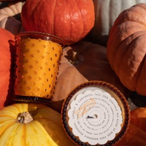 Simpatico Pumpkin & Clove #28 Hobnail Glass Candle