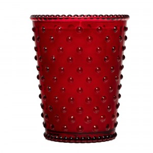 Simpatico Reindeer #29 Hobnail Glass Candle 