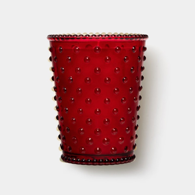 Simpatico Reindeer #29 Hobnail Glass Candle 