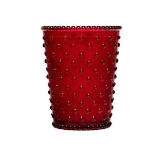 Simpatico Reindeer #29 Hobnail Glass Candle 