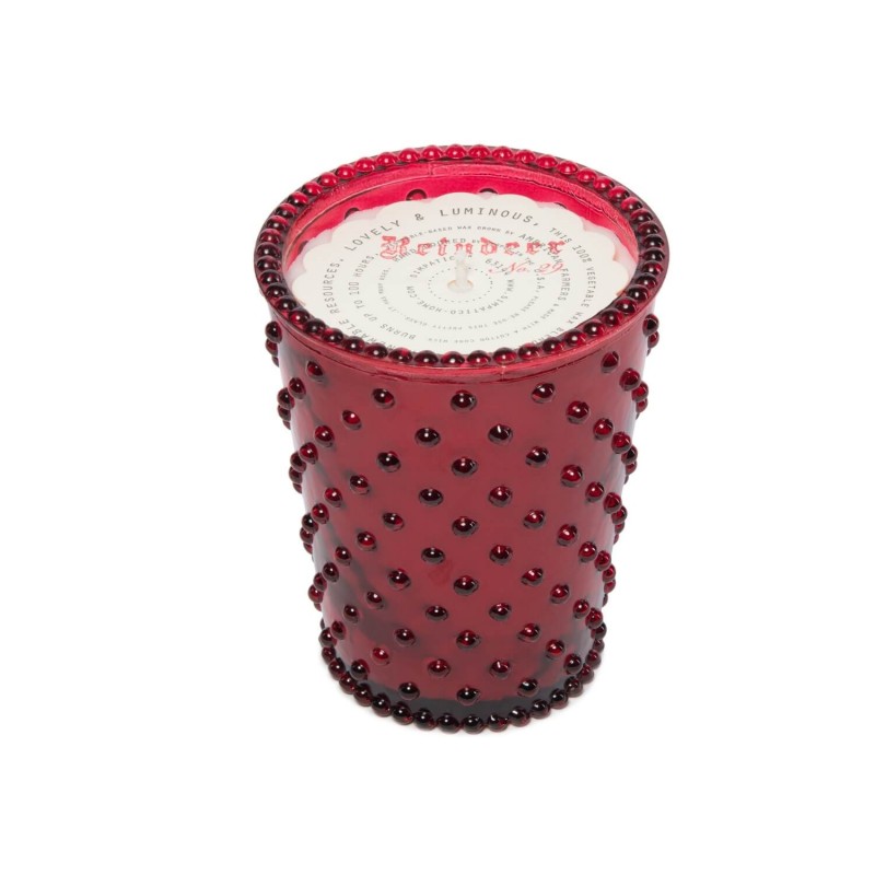 Simpatico Reindeer #29 Hobnail Glass Candle Simpatico Reindeer #29 Hobnail Glass Candle