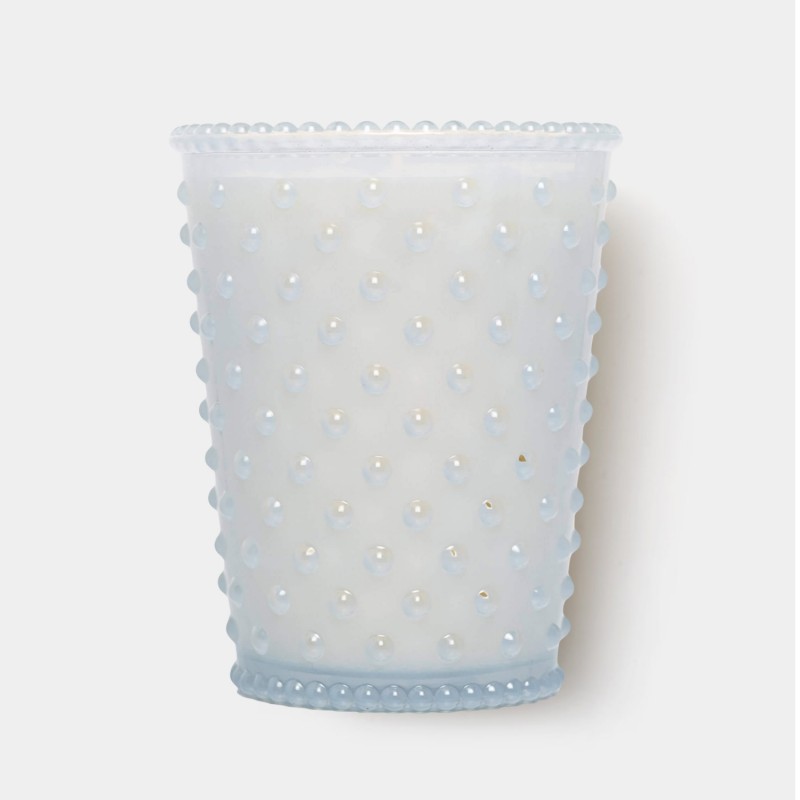 Simpatico Snow #85 Hobnail Glass Candle