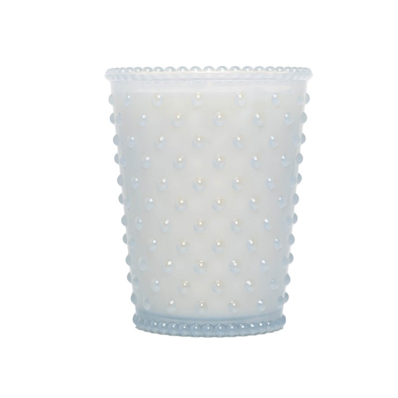 Simpatico Snow #85 Hobnail Glass Candle Simpatico Snow #85 Hobnail Glass Candle