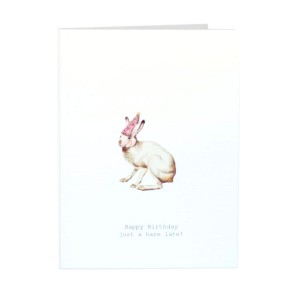 TokyoMilk Card Happy BIrthday Just A Hare Late