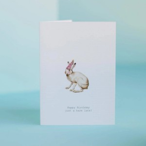 TokyoMilk Card Happy BIrthday Just A Hare Late