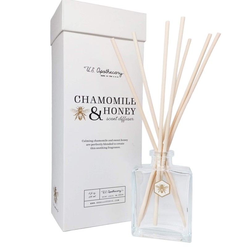 U.S. Apothecary Chamomile & Honey Diffuser Set 8oz